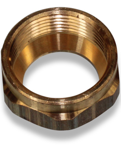 Swivel nut brass f/clamp ring connector 20mm